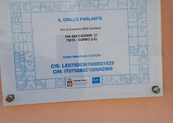 Frühstückspension Il Grillo Parlante Surbo